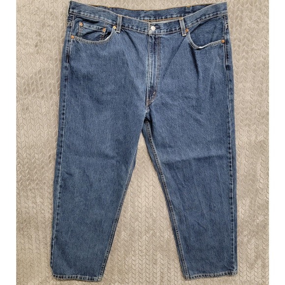 Levi's 550 Relaxed Fit Tapered‎ Leg Men's Denim Blue Jeans Size 46x32 - Picture 1 of 10
